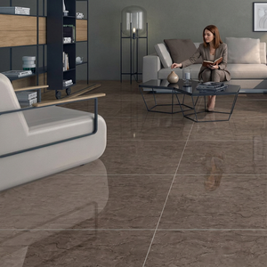 Azulejos de porcelana brillante de doble carga con diseño de mármol Opera Brown de 600x1200 mm para pisos y paredes de villas - Product Image 6