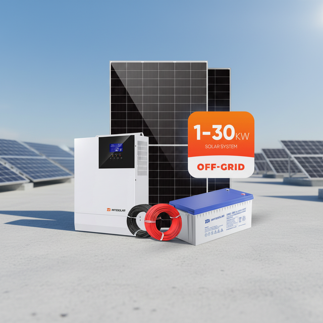 All in One Solar Panel Kit with Battery and Off Grid Inverter 5KW 10KW 12KW 15KW 20KW 30KW Complete Power Systems