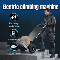 Chariot monte-escalier électrique robuste, capacité 300 kg, batterie lithium, motorisé, pour le déplacement d'appareils électroménagers
