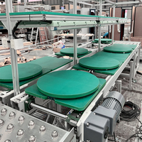 Werkseitig angepasste Produktions linie Montagelinie ESD Work Station Werkstatt Tisch mit rundem Plattenspieler