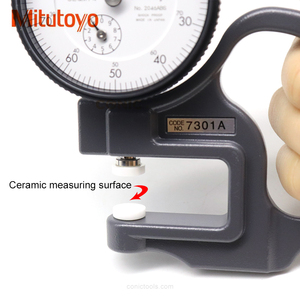 Genuine Original Mitutoyo 0-10mmx0.0mm Indicador Mostrador Analógico 7301A Espessura Medidor - Product Image 3