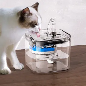 Kattenwaterdispenser Automatische Circulatie Stromend Water Slimme Sensor Huisdier Fontein Constante Temperatuur Verwarming Hond Waterbak