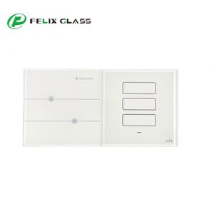 Ventes directes d'usine sérigraphie verre anti-empreintes digitales enduit interrupteur de lumière tactile panneau de couverture pour salon chambre - Product Image 2