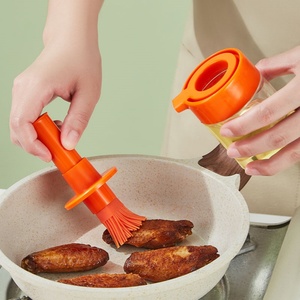 1 Pcs Portable Silicone Oil <b>Bottle</b> with <b>Brush</b> Grill Oil <b>Brushes</b> Liquid Oil Pastry Kitchen Baking BBQ Tool Kitchen Tools for BBQ - Product Image 5
