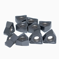 Outil de fraisage CNC, plaquettes de tournage indexables hexagonales en carbure, plaquette de fraisage WNMU à alimentation rapide en carbure WNMU080608