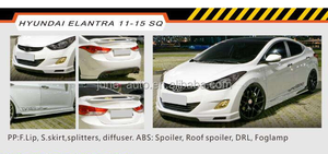 Cơ thể Kit Xe Bumper Lip Spoiler DRL Đèn Sương Mù khuếch tán cho Elantra Avante MD 2011-2015 SQ phong cách - Product Image 5