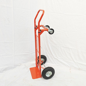 Chariot de manutention manuel HT1842 à 3 roues en acier avec poignée détachable pour entrepôt - Product Image 1