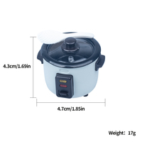 Mini machine à café en métal, modèle de cuiseur à riz, presse-agrumes, cafetière, mixeur, jouet DIY pour accessoires de cuisine de maison de poupée