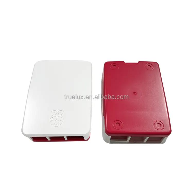 Official Case for Raspberry Pi 4B Red and White Housing Plastic Enclosure Case Cover for Raspberry Pi 4 Model B