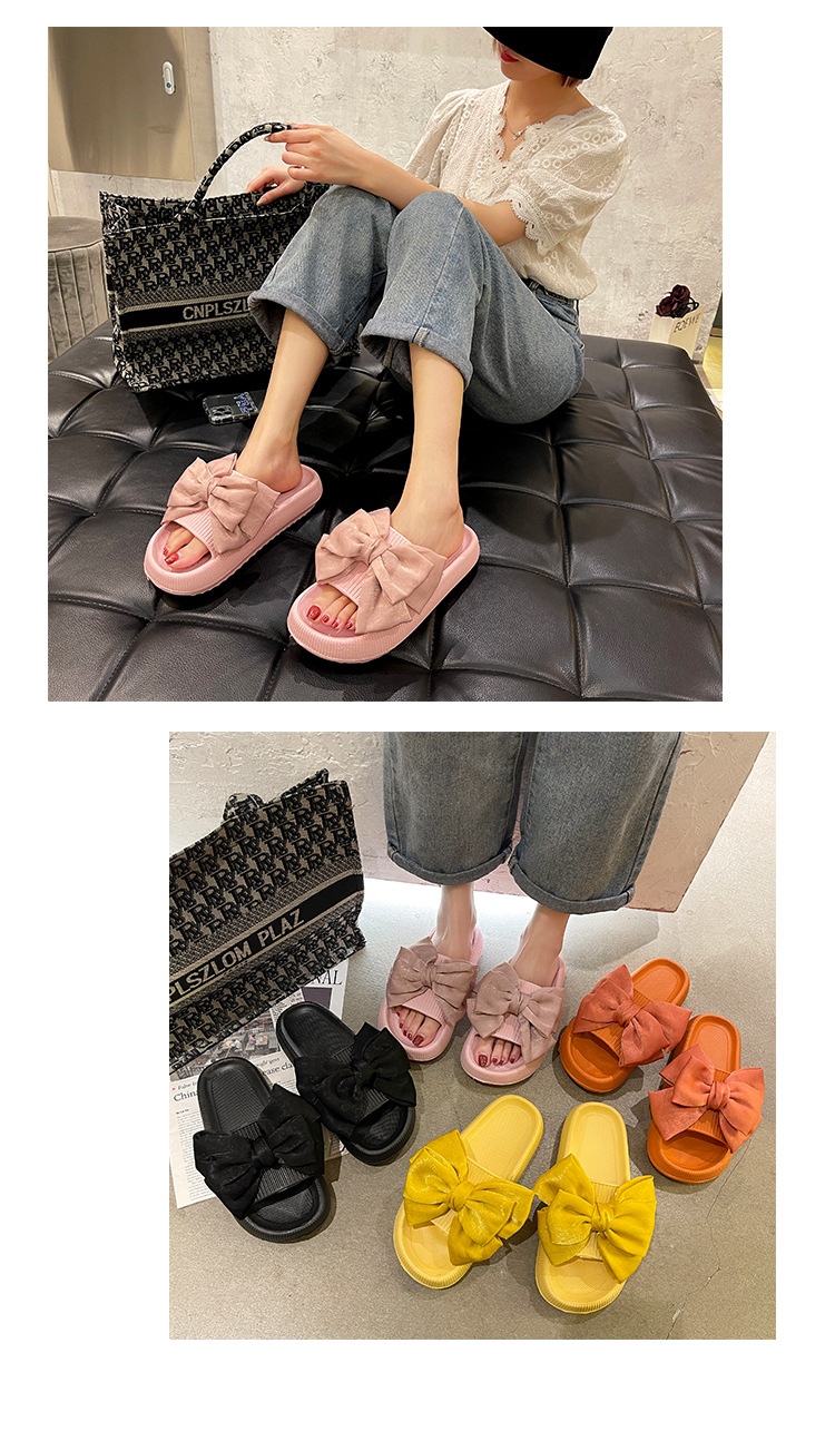 Oversized Butterfly Slippers Girls Slides Shoes Outdoor Beach Non-slip Woman Slippers