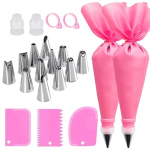 Piping Bags Cake Decorating <b>Tools</b> Reusable <b>Silicone</b> Pastry Bag Stainless Steel Nozzle Piping Nozzles Pastry Set Baking <b>Tools</b> - Product Image 5