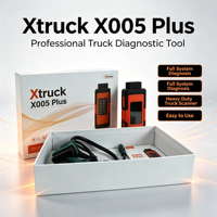 Escáner para Camiones de Trabajo Pesado Xtruck X005 Plus, Sistema Completo, Regeneración DPF, Flash ECU, Bluetooth 5.1 para Sinotruk, SHACMAN, Dongfeng
