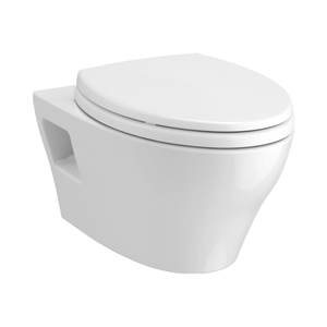 Modern One-Piece Ceramic Wall-Mounted Elongated <strong>Toilet</strong> Bowl CeFiONtect Skirted Design Less <strong>Seat</strong> for Hotels - Product Image 1