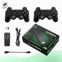 Console de jeu rétro M8 4K HD portable avec jeux intégrés, deux manettes sans fil, double joystick, lecteur de jeux pour enfants