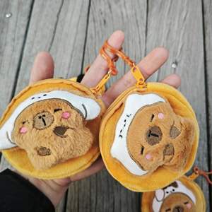 Porte-monnaie en cuir en forme de capybara, grand format, mini sac, sac poupée, pendentif, porte-écouteurs, porte-cartes bancaires, cadeau, usage quotidien, vente en gros - Product Image 4