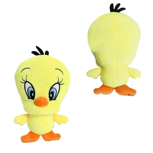 Peluche adorable de l'oiseau <span class=keywords><strong>Tweety</strong></span>, peluche jaune douce de haute qualité avec des yeux brodés réalistes, parfaite pour la maison, la voiture, les voyages - Product Image 1