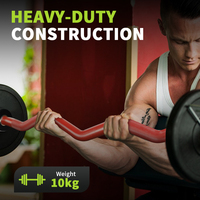 Barre de musculation HUISHENG 120 cm pour biceps, triceps et entraînement des bras, idéale pour la maison et les salles de sport commerciales