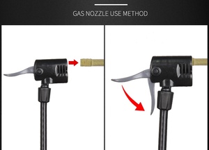 Pompe à vélo Offres Spéciales 120PSI jauge en alliage d'aluminium <span class=keywords><strong>gonfleur</strong></span> de pédale tuyau externe vtt vélo pneu pompe à Air pour le basket-ball - Product Image 4