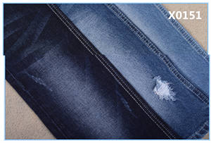 Tela Vaquera <span class=keywords><strong>Azul</strong></span> Índigo de Algodón y Elastano de 10 oz, Rentable, Asequible, de Alta Calidad, con Buena Elasticidad, Estilo Boyfriend, Limpio - Product Image 6