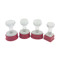 Tampon photosensible en cristal Série JP Tampon en plastique cristal Grande taille Tampon auto-encreur Flash Tampon de bureau Utilisation personnalisée Fourniture en gros