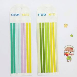 160 hojas de pegatinas fluorescentes de PET de colores, pestañas de índice transparentes, notas adhesivas, papelería para oficina y escuela, regalos para niños - Product Image 2