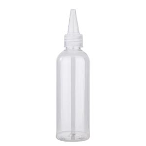 Wholesale 50ml 100ml 150ml 200ml Empty clear <b>Plastic</b> Squeeze Hair Oil Applicator Bottle Liquid Refillable Cosmetic <b>Container</b> - Product Image 3