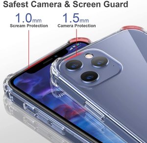Ultra Thin Transparente Crystal Clear Tpu <span class=keywords><strong>Bumper</strong></span> Phone Case Contraportada para <span class=keywords><strong>iPhone</strong></span> 11 12 13 14 15 16 17 Pro Max - Product Image 3