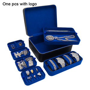 Grande Vente Organisateur <span class=keywords><strong>de</strong></span> Rangement <span class=keywords><strong>de</strong></span> <span class=keywords><strong>Bijoux</strong></span> <span class=keywords><strong>de</strong></span> Voyage en Cuir PU Noir <span class=keywords><strong>de</strong></span> <span class=keywords><strong>Luxe</strong></span>, Boîte à <span class=keywords><strong>Bijoux</strong></span> Portable et Zippée pour le Voyage - Product Image 3