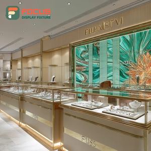 Minimalist Luxury Jewelry Store Fixtures Polished Surface Boutique Space Jewelry Cabinet - Product Image 6