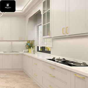 YVT Armoires de cuisine blanches haute brillance de style américain avec articles de cuisine <span class=keywords><strong>rick</strong></span> owens - Product Image 2