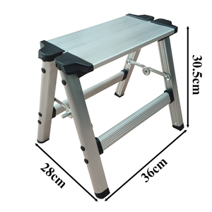 <span class=keywords><strong>Escalera</strong></span> de Aluminio de 1 Paso Resistente a la Oxidación con Pies Antideslizantes, <span class=keywords><strong>Escalera</strong></span> EN 131 <span class=keywords><strong>para</strong></span> Viajes y Campamentos - Product Image 4