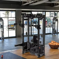 2025 Gran Venta FOUX DLR25 Máquina Smith de Alta Calidad para Uso Comercial, Entrenamiento de Fuerza en Gimnasio, Multifunción con Doble Cable Crossover