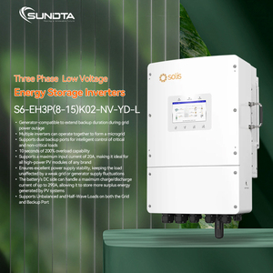 Nueva Versión del <span class=keywords><strong>Inversor</strong></span> Solar Híbrido Trifásico Solis de 48 V, 8 <span class=keywords><strong>kW</strong></span>, 10 kVA, <span class=keywords><strong>12</strong></span> kVA, S6-EH3P(8-15)K02-NV-YD-L - Product Image 1