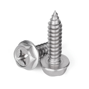 Tornillo autorroscante hexagonal de acero inoxidable Morira M3 M4 M5 M6 métrico para metal, clase C, estándar GWA - Product Image 2