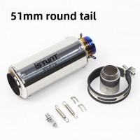 Tuyau d'échappement silencieux modifié en acier inoxydable ISTUNT pour motos Wuyi DS500X/625X, Kaiyue 250RR/450SR et Race 600