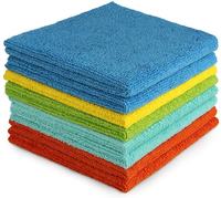 Colorful Microfiber Twist Loop Cleaning Cloths, Lint Free Absorbent Towels for Kitchen Car & Household Cleaning