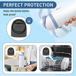 Tapones de Repuesto de Silicona para Tapas de Botellas de Agua Owala FreeSip, para Botellas de 16oz, 24oz, 32oz y 40oz, Accesorios Owala - Product Image 4