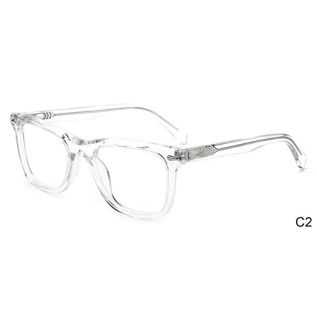 Yeni model el yapımı asetat gözlük optik erkek gözlük çerçeveleri