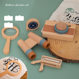Custom Eco Friendly Insect Observation Box Children's Outdoor Toy for Collecting Plants and Animals Telescope Wooden Crafts