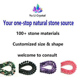 สร้อยข้อมือคริสตัลธรรมชาติขนาด6มม. 8มม. 10มม. สร้อยข้อมือหินแฟชันลายไม้สีแดงงานทำเครื่องประดับ - Product Image 6