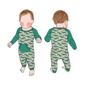 Venta al por mayor personalizado <span class=keywords><strong>de</strong></span> alta calidad <span class=keywords><strong>de</strong></span> bambú cremallera botones a presión niños Pijamas bebé mameluco para niños recién nacidos - Product Image 2