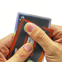 Cartes de jeu en plastique PVC de taille poker, personnalisées, colorées et portables