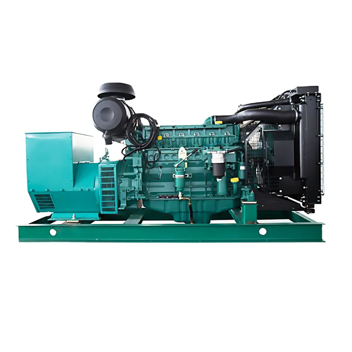 Профессиональный дизельный генератор мощностью 290 кВт/363 кВА, Электрический открытый генератор с водяным охлаждением