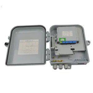 Outdoor 8 Core Fiber Optic Terminal/Distribution Box With 1x8 LGX Splitter Box