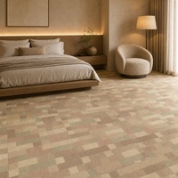 Carrelage en porcelaine texturé effet moquette 600x600mm, antidérapant mat pour sol de salon et crédence de cuisine, directement de l'usine