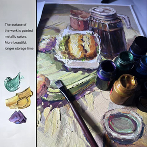 Free Customized Premium Chameleon Metallic Paint Set Private Label Small Package Watercolor <strong>for</strong> <strong>Canvas</strong> <strong>Painting</strong> - Product Image 6