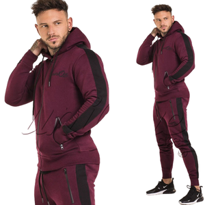 Ensemble de survêtements pour hommes de haute qualité, bleu, à capuche, sans couture, séchage rapide, respirant, grande taille, écologique, logo personnalisé, vente en gros - Product Image 1