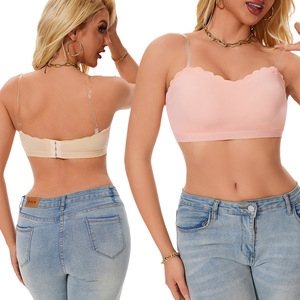 All'ingrosso moda Sexy senza spalline fasciatura posteriore con fibbia Push-Up Anti-spargimento <span class=keywords><strong>reggiseno</strong></span> da donna per ragazze di grandi dimensioni <span class=keywords><strong>in</strong></span> magazzino - Product Image 2
