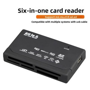 Factory Direct Supply ABS Black White USB 2.0 One <strong>Card</strong> <strong>Reader</strong> for SD MS <strong>Memory</strong> <strong>Cards</strong> External for Notebook 3 Tablet Idino - Product Image 3