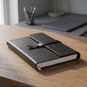 Cuaderno Ejecutivo ADORA A5 con Correa, Cubierta de Cuero PU, Diseño y Logotipo Personalizables, Calidad Premium - Product Image 3